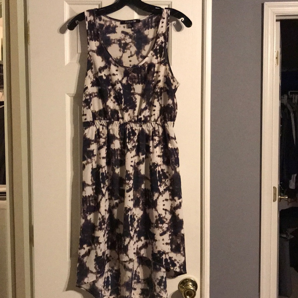 Forever 21 tie dye high low dress
